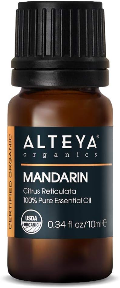 Alteya Organic Mandarin Oil (Citrus Reticulata) 10 ml - 100% USDA Certified Organic Pure Natural Mandarin Essential Oil