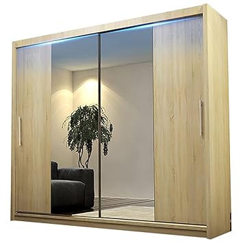 Ye Perfect Choice Modern Bedroom Mirror Sliding Doors Wardrobe