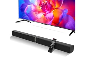 MZEIBO Sound Bar, TV Soundbar 80W with Bluetooth 5.3 Stereo Immersive Sound Detachable 2-in-1 Design for Home Theater Smart TV PC & Music Experience