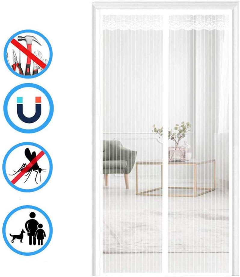 RSIOSL Mosquito Door Screen Curtain, Walk Through Easily, Easy to Install, Close