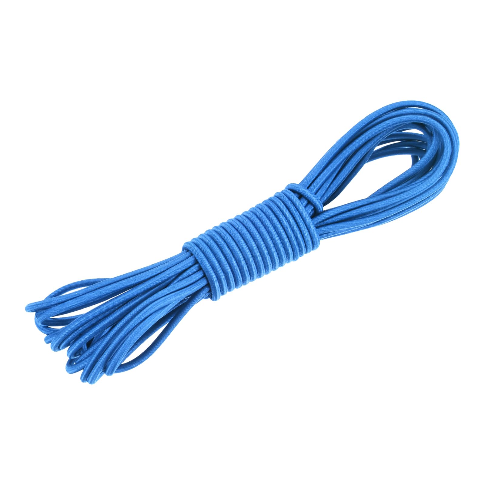 DMiotech 4.8mm Shock Cord, 7.6 M Blue Bungee Cord Tent Pole Shock Cord Round Elastic Kayak Rope Stretch String Marine Grade Heavy Polyester for DIY Projects Tie Downs