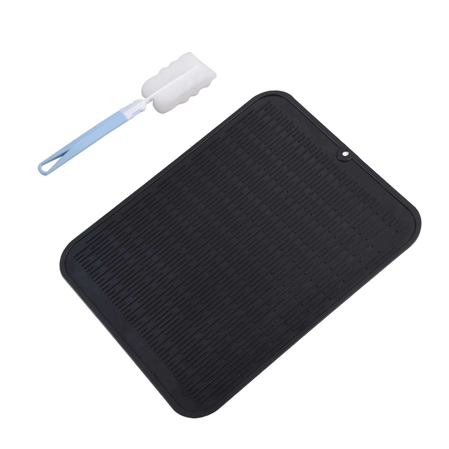 Best dish mat drying kitchen mat black 16×18