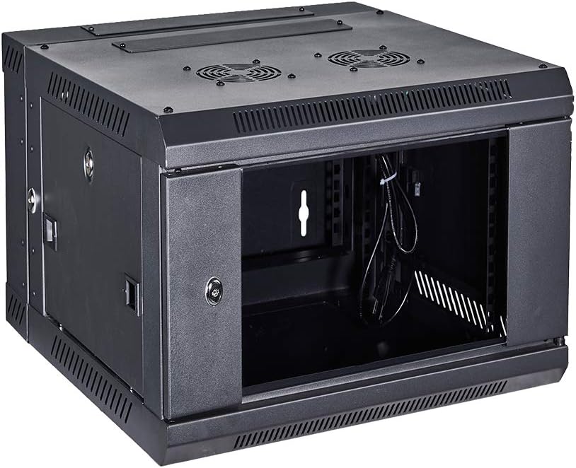 KENUCO Professional Wall Mount Network Server Cabinet Enclosure 19-Inch Server Network Rack | RACK06-F | (12U)