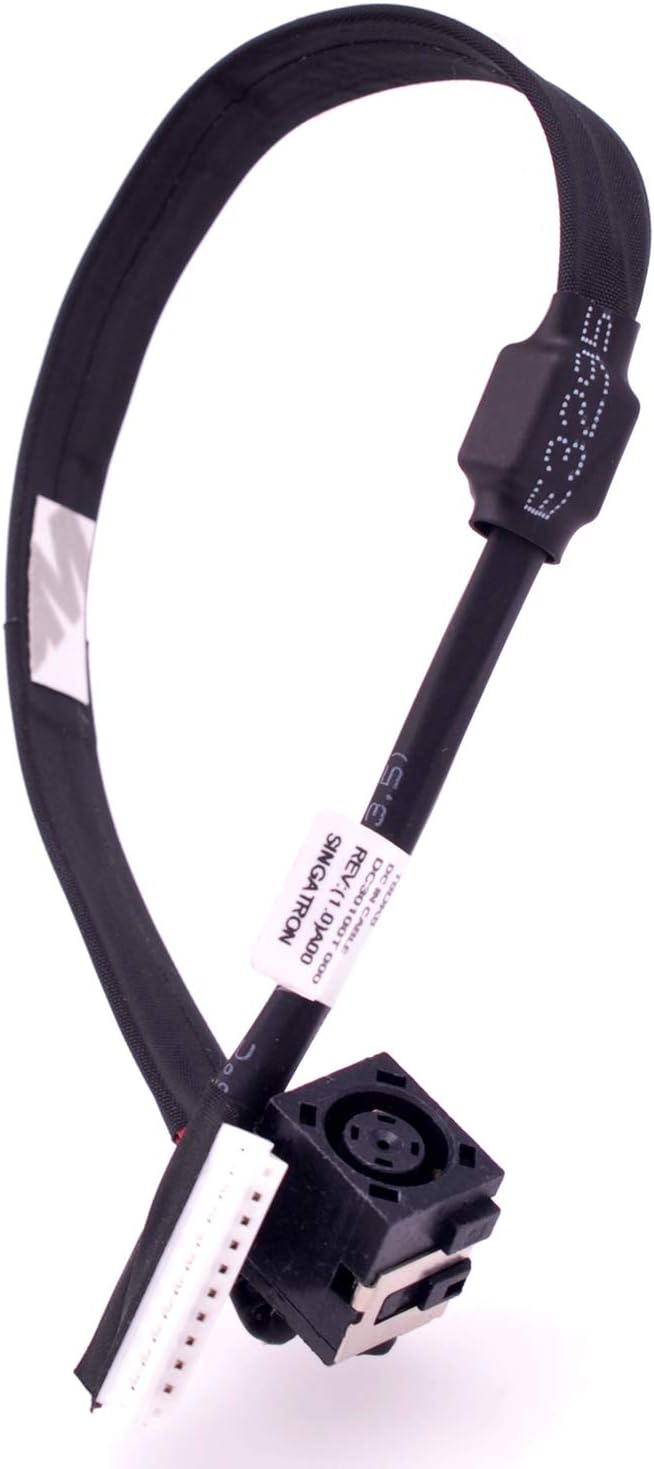 Deal4GO DC Power Jack Harness Cable Charging Port Replacement for Dell Alienware 17 R2 R3 P43F T8DK8 DC30100TO00