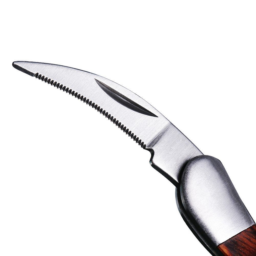 Wine Beer Bottle Opener, Shsyue Waiters Corkscrews and Foil Cutter All-in-one Corkscrew with Natural Rosewood Handle