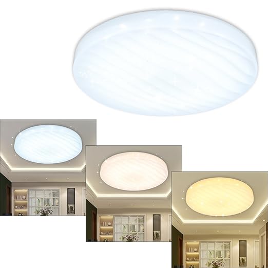 Vingo Wavy Starry Sky 12 W Led Ceiling Light With Colour Change