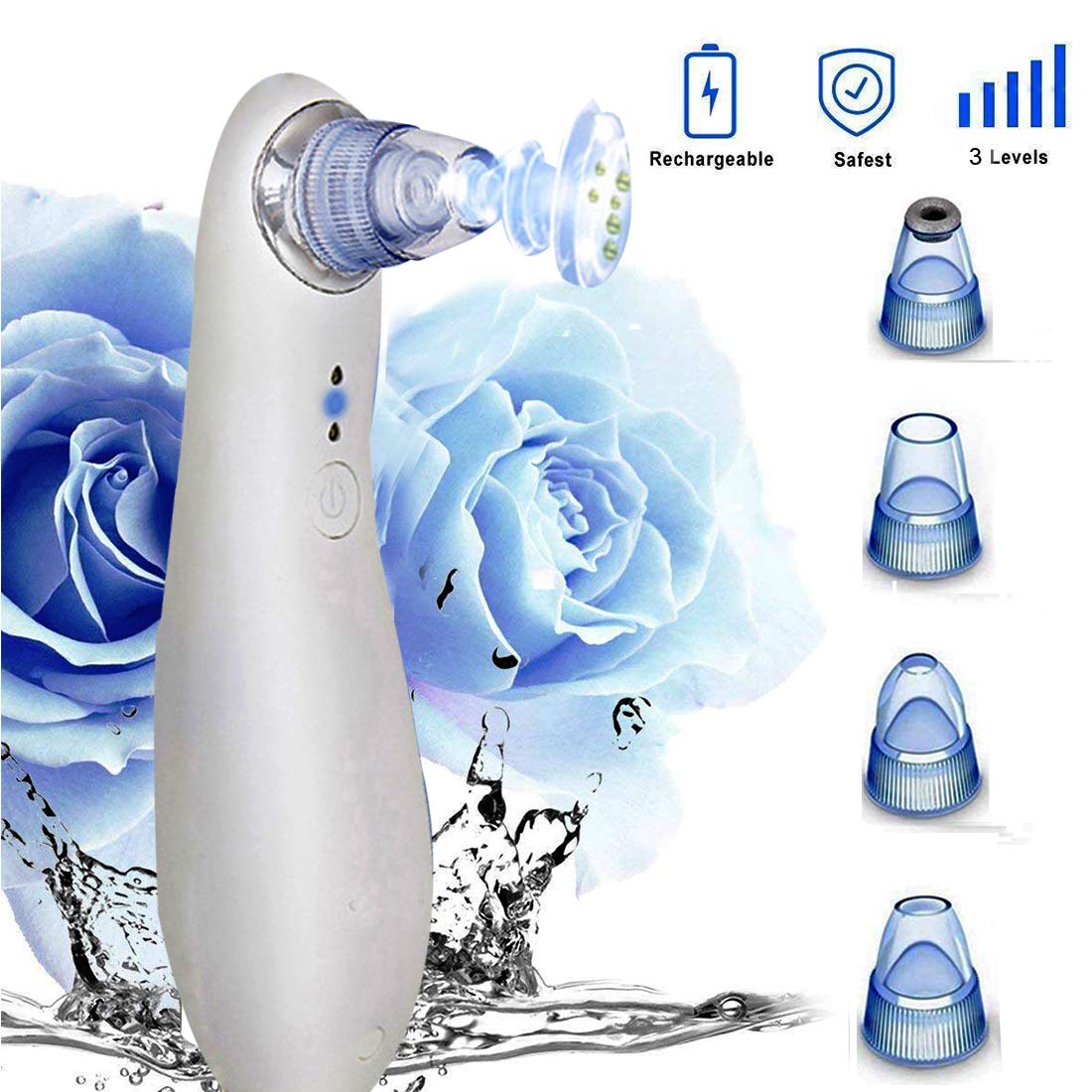 Blackhead Remover,Blackhead Vacuum, Carer Electric Diamond Dermabrasion