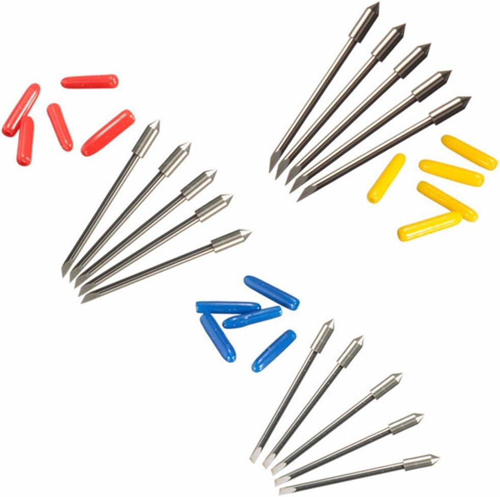 Yakamoz CB09 CB09U Graphtec Blade Holder Base with 15pcs Graphtec Blade Vinyl Cutter Plotter Cutting Blades 30/45/ 60 Degree: Electronics