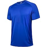 BRISIRA Coolmax Cooling Workout Shirts for Men Quick Dry Moisture Wicking Gym Tshirts Athletic Active Short Sleeve Tees