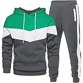 Riskrole Men's Hoodie Tracksuit 2 Pieces Set Athletic Casual Hooded Sweatshirt and Joggers Set Sweatsuit Outfits