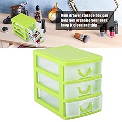 White 3 Drawer Plastic Storage,Mini Drawer