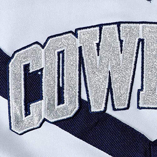 Cowboys Football Youth Girls Navy/White High Victory Cheer Set - XXS (5)