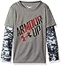 Under Armour Little Boys UA Slider Tee, Charcoal Gray Heather, 4