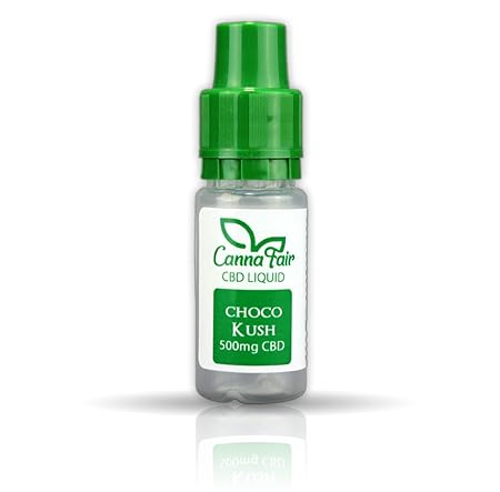 Cannafair CBD Liquid Choco Kush | CBD Liquid | Menge 10 ml | VG 30 PG 70 | nikotinfrei | Made in Germany | 100% natürliche Te