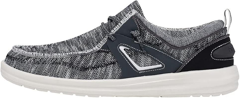 heydude mens wally slip on sneaker black