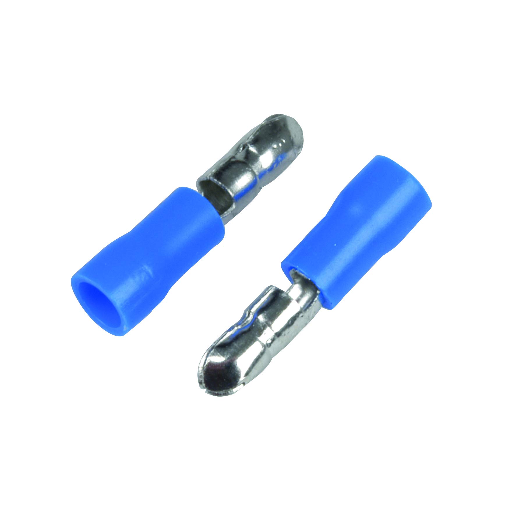 Cartrend 10482 Round Connectors Blue Cable Terminals Crimp Connectors Insulated for 1.5-2.5 mm² Pack of 20