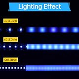 Muzata V Shape LED Channel 1M 10Pack Milky White Cover Corner Lighting view 4