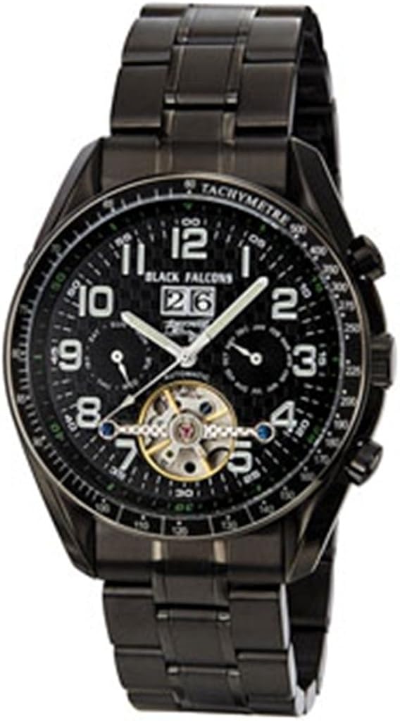 Montre Philip Stein 42-BK - Cadran Noir, Boîtier Acier Inoxydable - Neuf Avec étiquettes