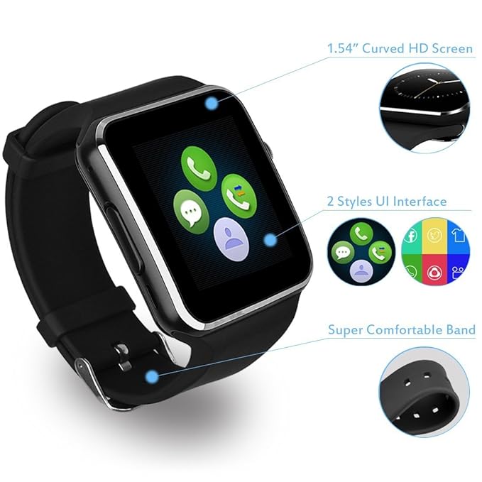 yinosino X6 Bluetooth Smart Watch (Soporte Lingua Italiana ...