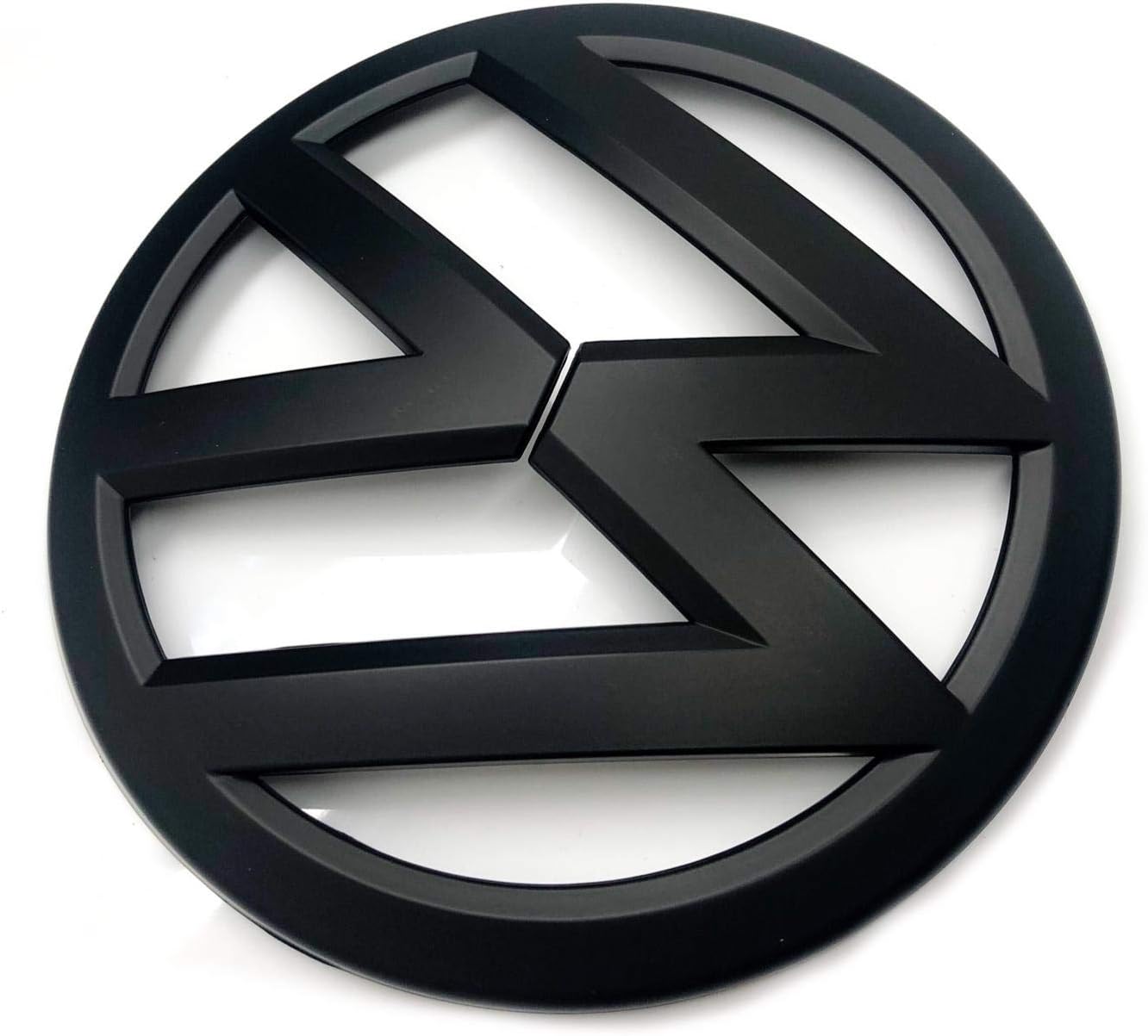 Matt Black Front Grill Bonnet Badge Emblem For Golf 7 MK7 2012+ Size 135mm