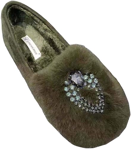Amazon Kanshamingma モカシン レディース シューズ 靴 スリッポン ビジュー キラキラ ゴージャス フラットシューズ お出かけ 華やか カジュアル 痛くない 柔らかい 美脚 レディース 秋 オシャレ 冬 可愛い 歩きやすい 代30代40代50代 Kanshamingma モカシン
