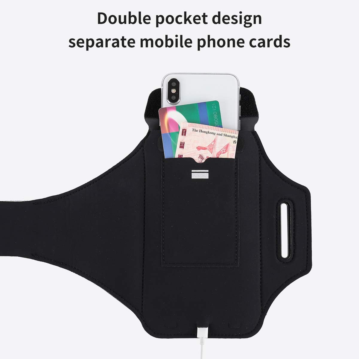 HAISSKY Fascia da Braccio Portacellulare con Titolare Airpods per Correre  Sweatproof Fascia Sportiva da Braccio per iPhone 11 Pro Max/11 Pro/XS  Max/iPhone XR,Galaxy S10+/S10/S10e/S9 fino a 6.8 Accessori urban-earth.co.uk