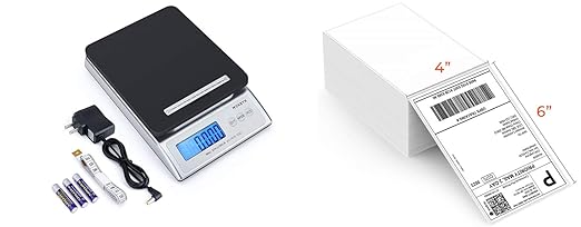 shipping scale with label printer