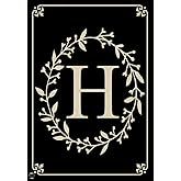 Briarwood Lane Classic Monogram Letter H Garden Flag Everyday 12.5" x 18"