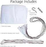 HanYun Mosquito Net for Double Bed 4 Corner Post White 2.2m x 2m x 2.5m view 6