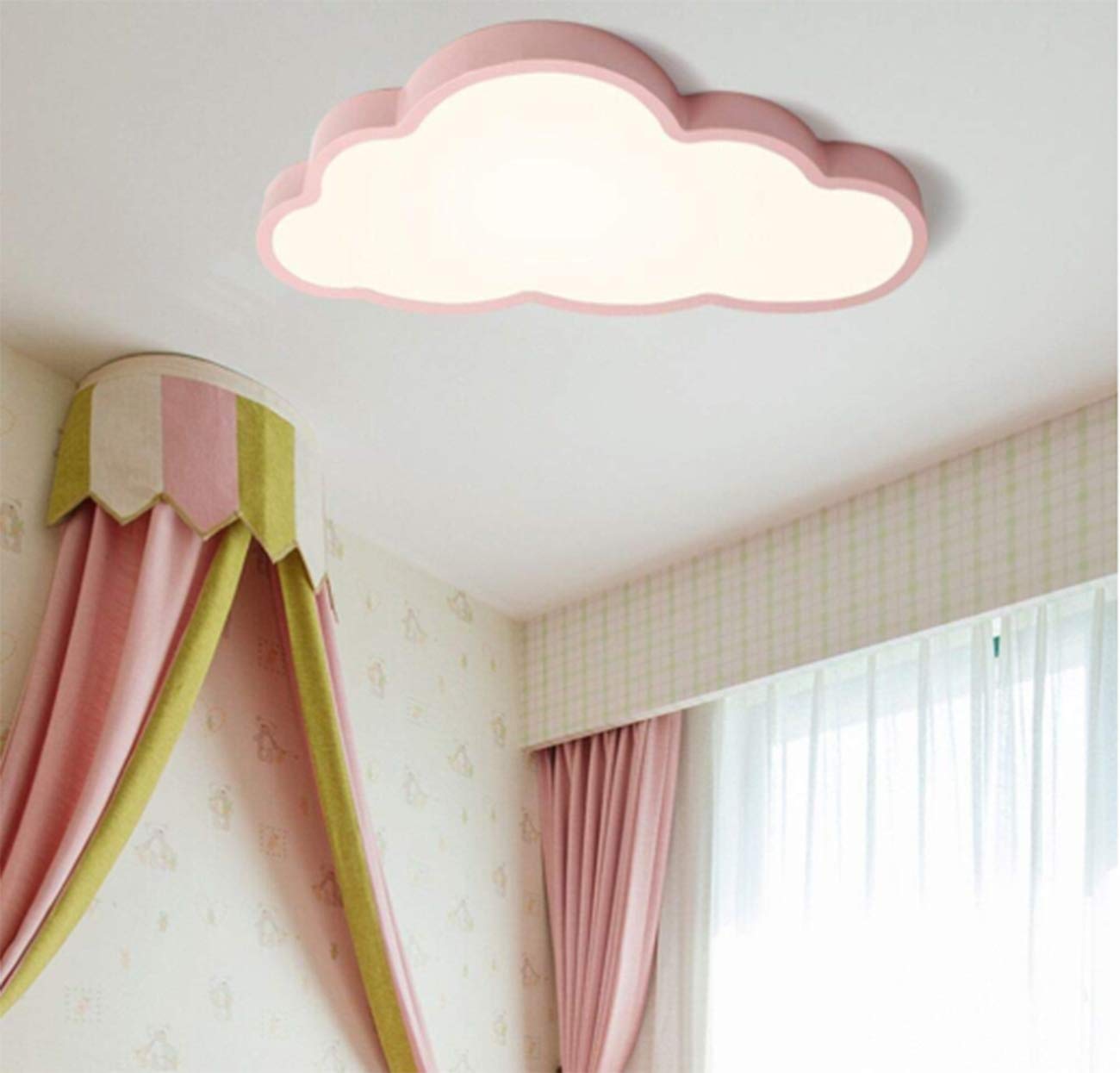 Led Plafón en forma de nube Iluminación de techo Regulable con mando