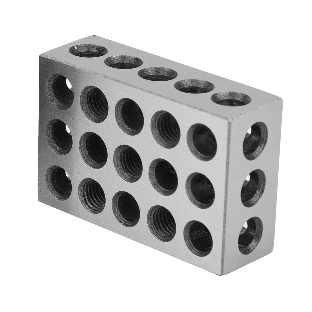 Tbest 2Pcs 25X50X75Mm Blocks 23 Holes ling Plel Clam Block hine Aries Hardened Steel,123 Block,Mec hinist Blocks,Mec 123 Blocks,25-5 1-2-3 block hinist 50 mm 25 75 hine blocks metal lat