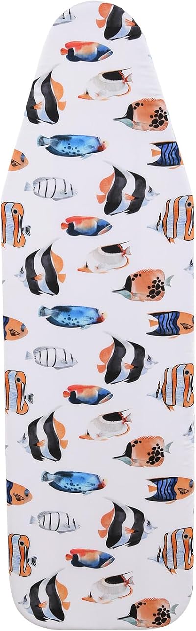 Sherwood Ironing Board Cover 124x38cm 100% Cotton Sea Fishes
