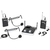 Concert 288m Wireless Presentation System with Tabletop Receiver (D Band) | 2 LM7 and 2 HS5 CB88 x 2/AR299M, D Band