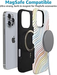 Casely iPhone 16 Pro Max Case Pastel Rainbow Lined