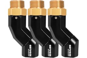GRYVOZE 3PCS 3/4" Fuel Hose Swivel NPT Connector, Fuel Swivel for Fuel Nozzle and 3/4 Inch Fuel Hoses, 360° Rotating Connector for Fuel Transfer Water Diesel Gasoline