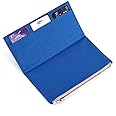 Moterm Canvas Zipper Pocket for Travelers Notebook, 1 Insert Pouch Refill for TN Accessories Standard Size Card Holder Storage Bag File Folder Stationery (Deep Blue)