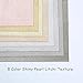 Caydo 8 Pieces Metallic Faux Leather Fabric Sheets, Shiny Pearl Litchi Pattern Leather Sheet for Bows Earrings Making, A4 Size