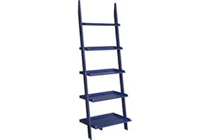 Convenience Concepts American Heritage Bookshelf Ladder, Cobalt Blue