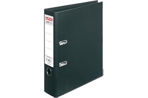 Herlitz ChromoColour Lever Arch File Polypropylene Spine 80mm A4 Black Ref 10834315