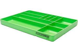 OEMTOOLS 22213 Tool Box Organizer Tray – 10-Compartment Tool Chest Organizer for Parts, Bolts, and Small Tools – Stackable Drawer Tray Design