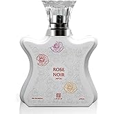 AHMED Rose Noir 75mL, a Stunning Fragrance of Soft Nuances of Rose, Jasmine, Woods, Ambergris and Ginger Flower Accords by Al Maghribi Arabian Oud