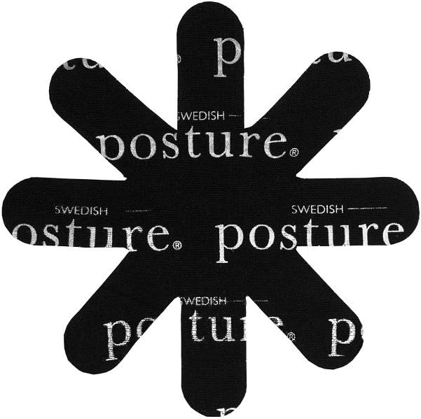 Swedish Posture Tape Star Lower Back Support (Star, 3 pieces, Black)