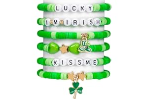 Yowivon Clay Bead Friendship Bracelets Summer Surfer Stackable Stretch Bracelet Flower White Black Colorful Cute Preppy Jewelry for Women Teen Girls Gifts