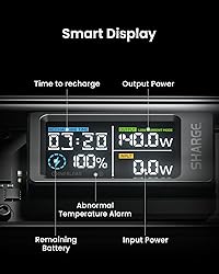 SHARGEEK 140 Power Bank, 140W Output 20000mAh