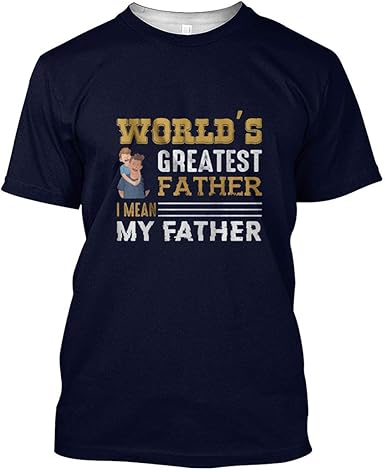 Amazon.com: Teesexy Father Day Shirt World's Greatest Father Blue T Shirt: Clothing