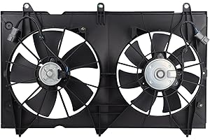 MISIOEK Engine Radiator Cooling Fan Fit for 2003-2007 Honda Accord,19020PND003 38611RAAA01 620225
