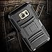 Note 5 case, E LV Galaxy Note 5 (HOLSTER DEFENDER) - SHOCK PROOF / IMPACT RESISTANT Holster Protection with Belt Clip and Kickback Stand - case cover for Samsung Galaxy Note 5 - BLACK