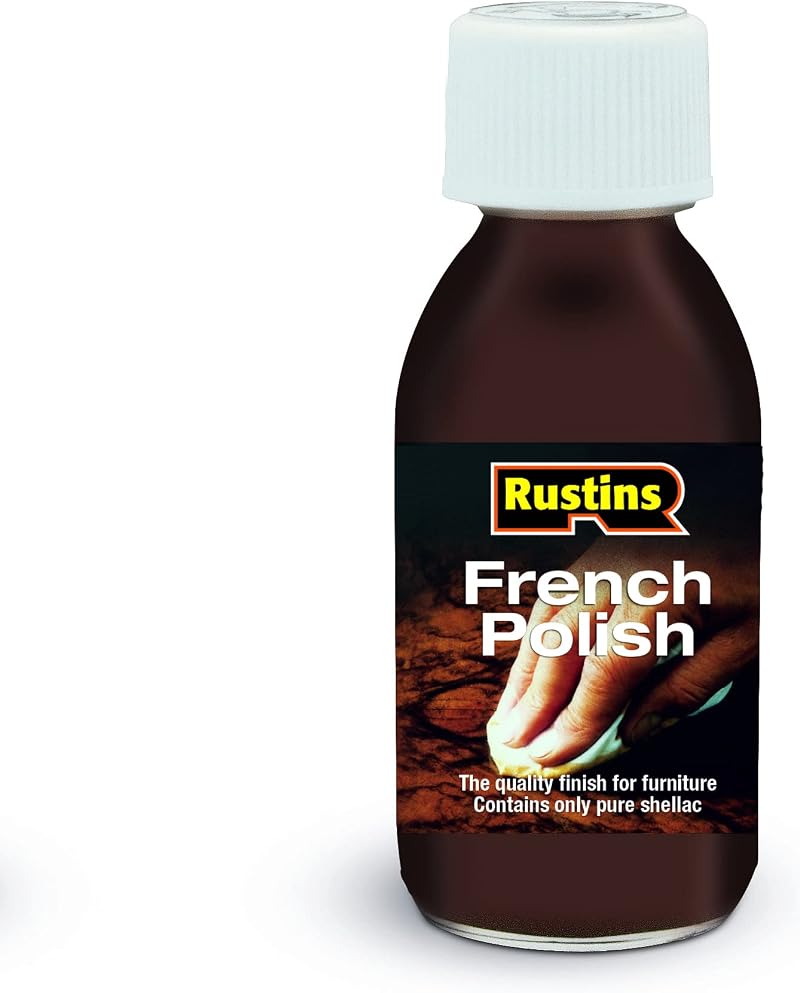 Rustins French Polish 125ml Wood Finish Restoration High Gloss Furniture