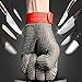 Anself Cut Resistant Glove Stainless Steel Mesh Knife Cut Resistant Protective Glove