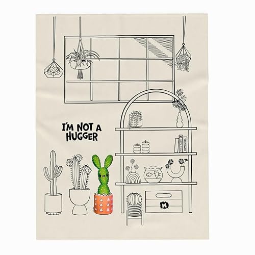 Franco Collectibles Miniverse Plants Succulent Bedding Super Soft Cozy Plush Throw, 46 in x 60 in, (Officially Licensed Product)